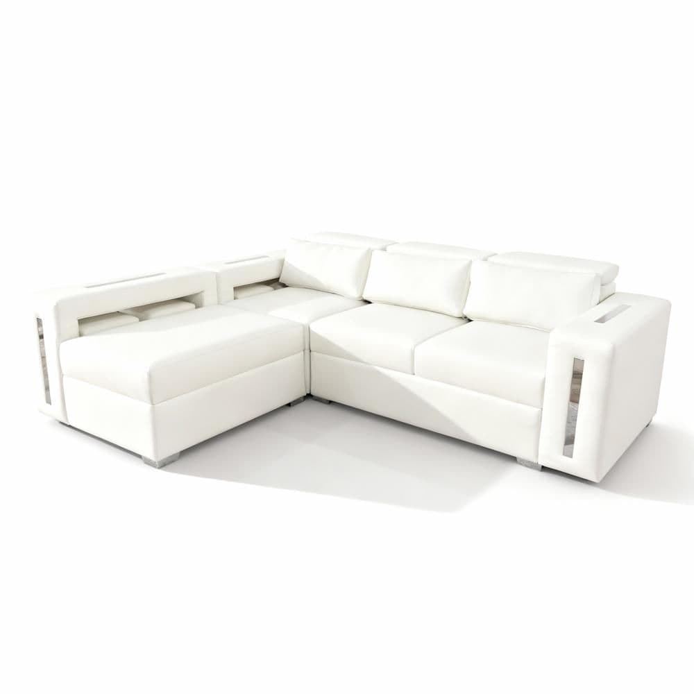 Sala Luxury Blanca (Incluye 4 Puffs)