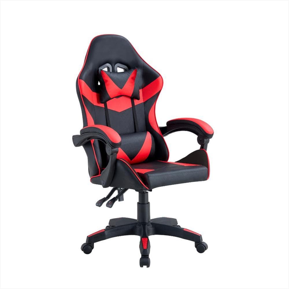 Silla Gamer Bmg 17, Negro Y Rojo, Con Cómodo Espaldar Y Rodachines