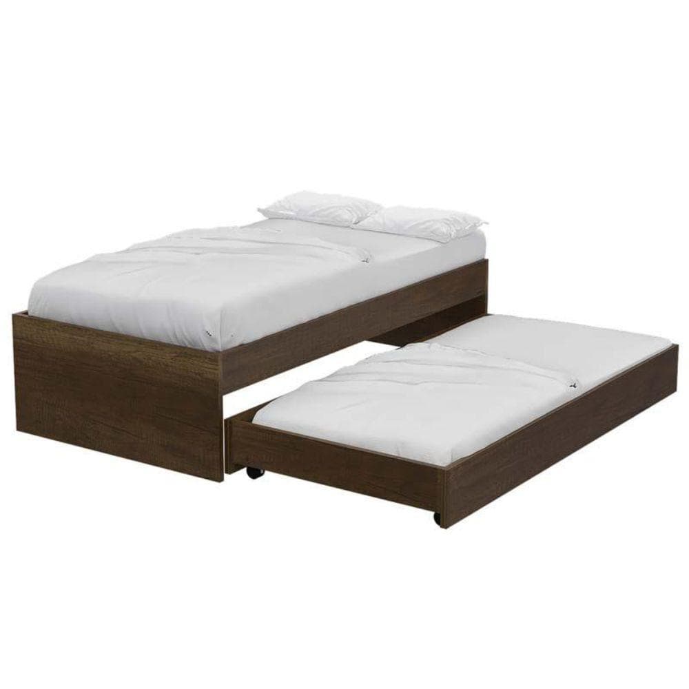 Cama Nido Infantil Ginebra, Cobre, Con Tarima Inferior Y Rodachines Para Su Fácil Desplazamiento