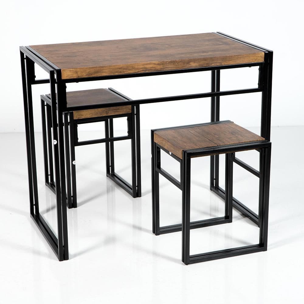 Comedor 2 Puestos Negro + Café FINLANDEK R12013