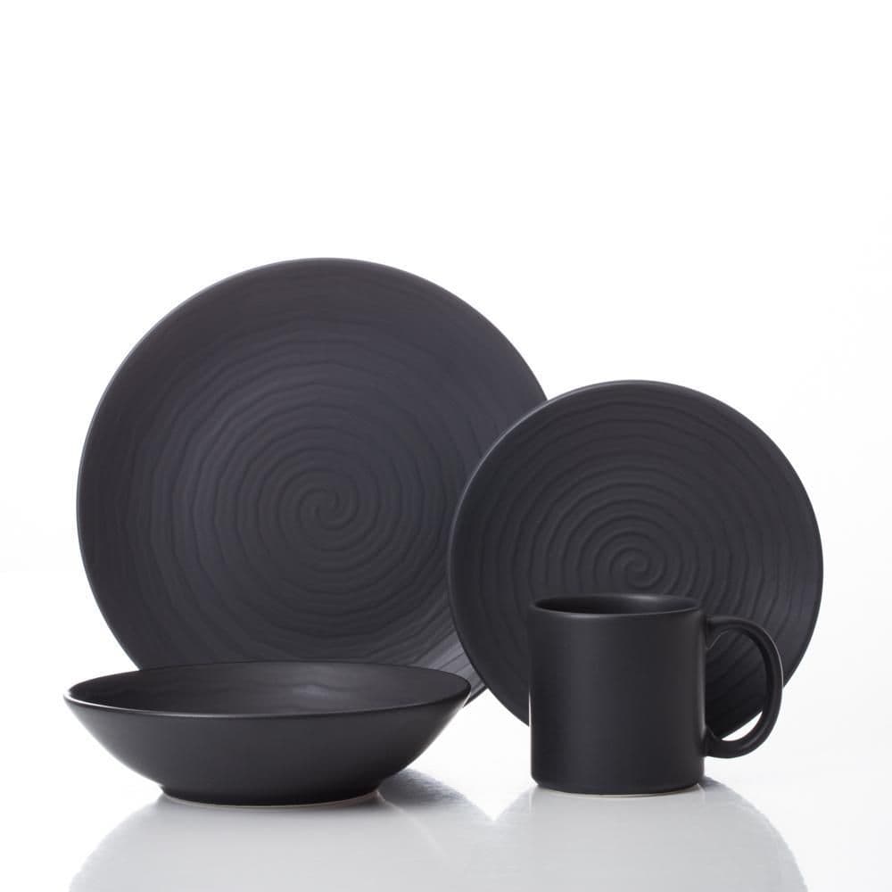 Set X 16 Vajilla Espiral Blac FINLANDEK 113087