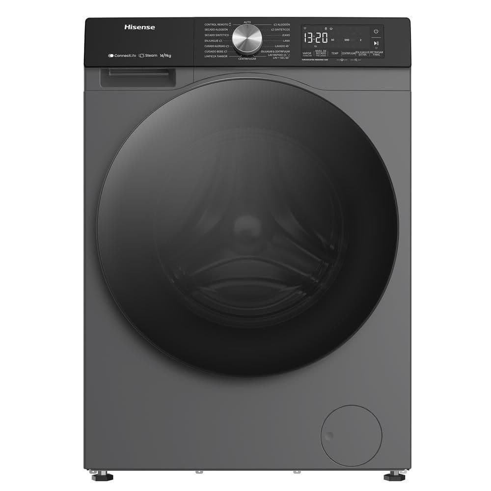 Lavadora Secadora HISENSE Eléctrica 15 Kg Lavado / 10 kg secado WD3S1543BT WD3S1543BT Titanium Gray