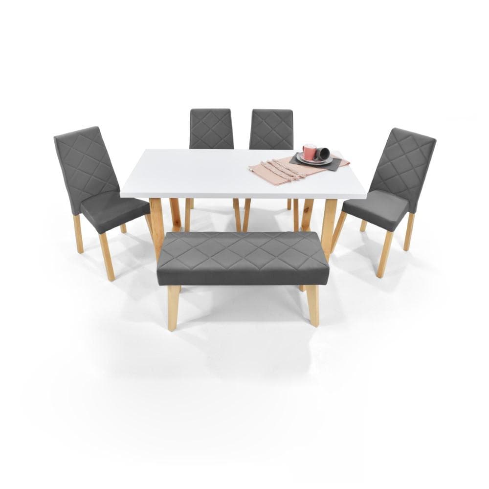 Comedor 6 Puestos Andara Liverpool Tela Gris