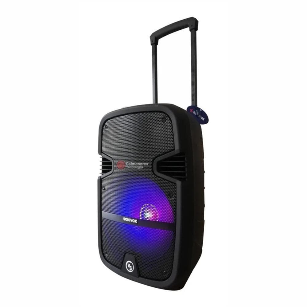 Cabina De Sonido Sonivox Parlante Recargable De 15 Pulgadas + Tripode + 2 Microfono