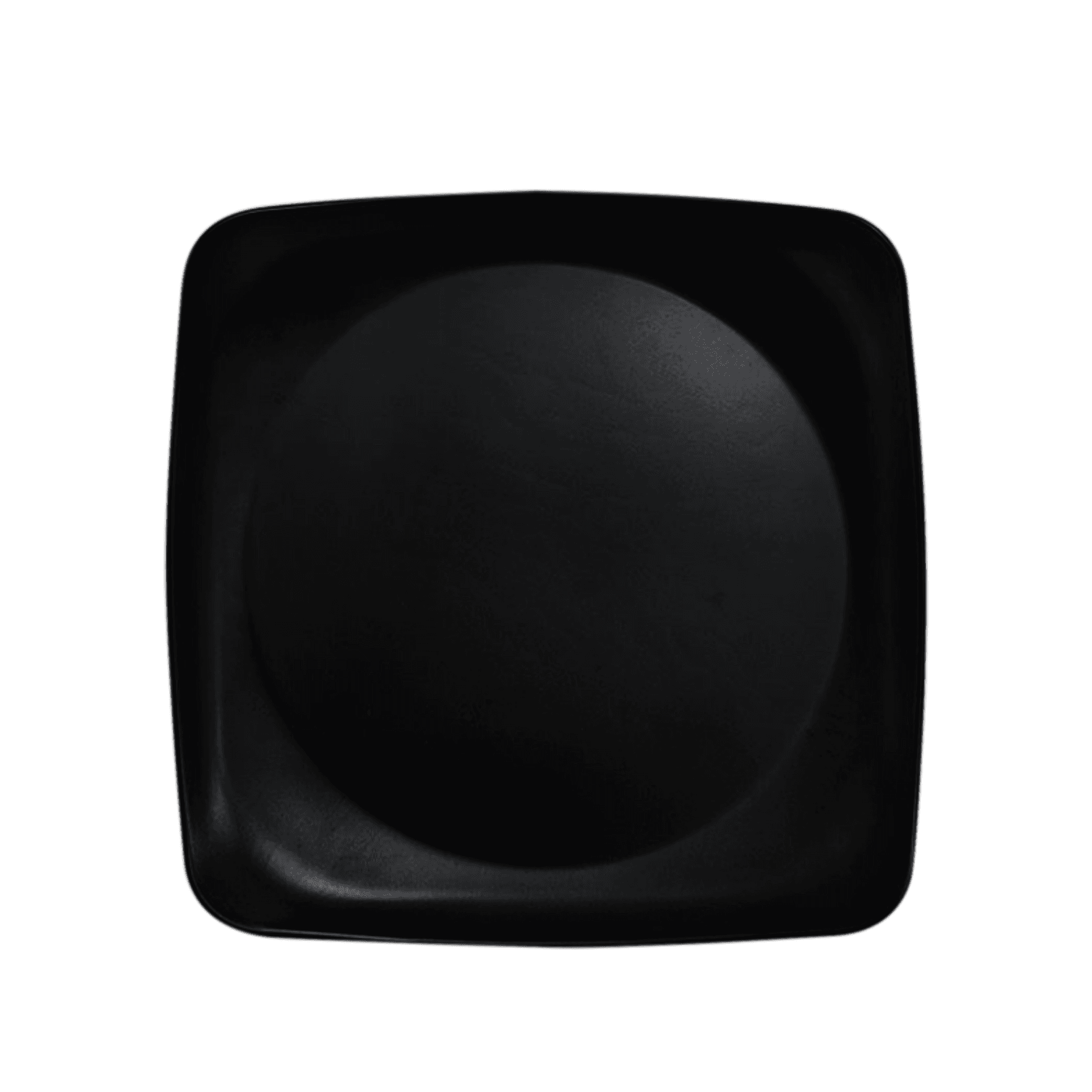 Plato Cuadrado Negro 24 cm / HM Melamina