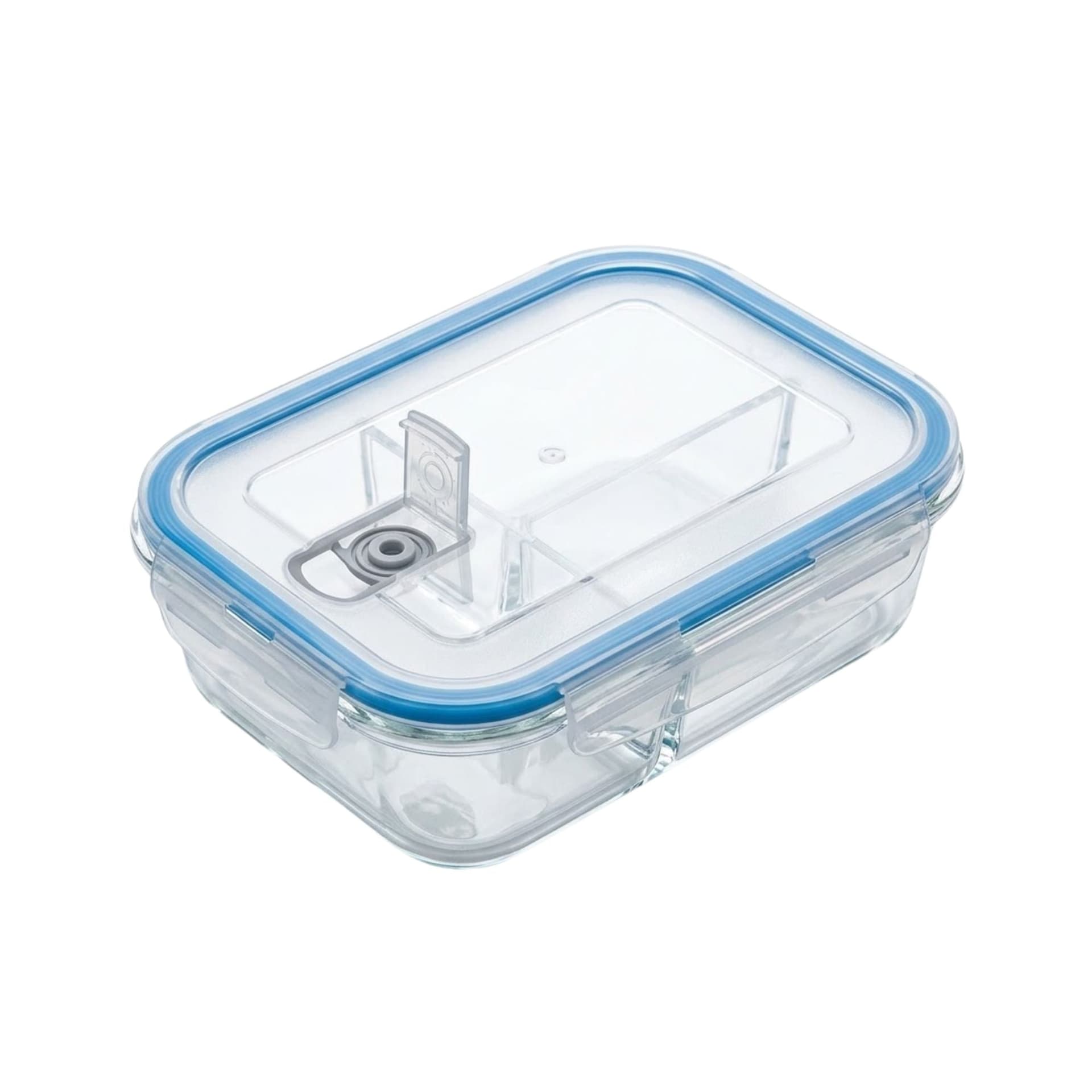 Taper Rectangular Hermético Refractario 960 ml con 3 Divisiones / Persal
