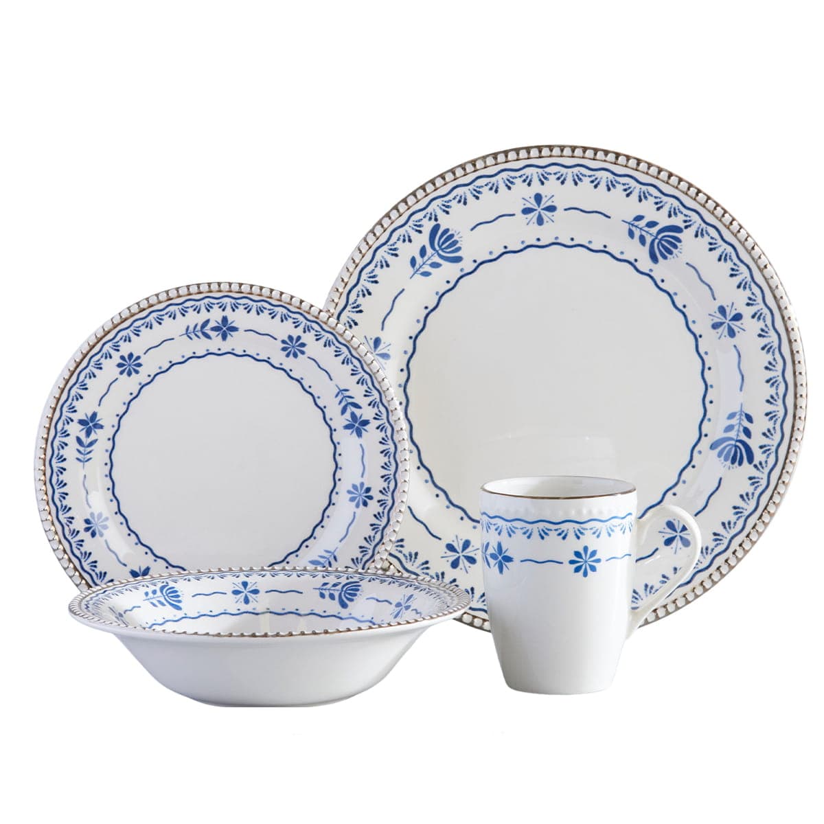 Vajilla Aurelia 4 Puestos 16 Piezas / Corona