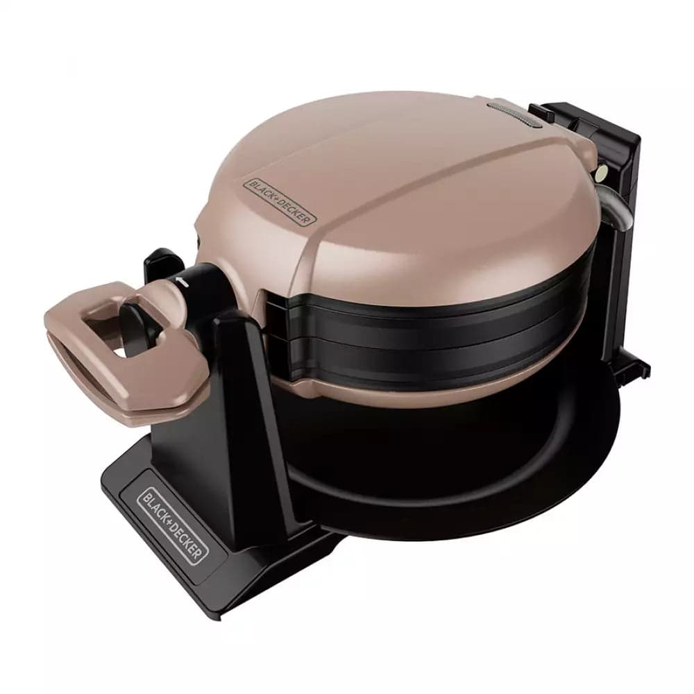 Waflera Estilo Belga Giratoria Doble Dorada / Black and Decker