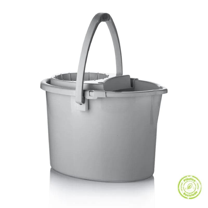 Balde Escurridor 12 Litros Gris /Estra