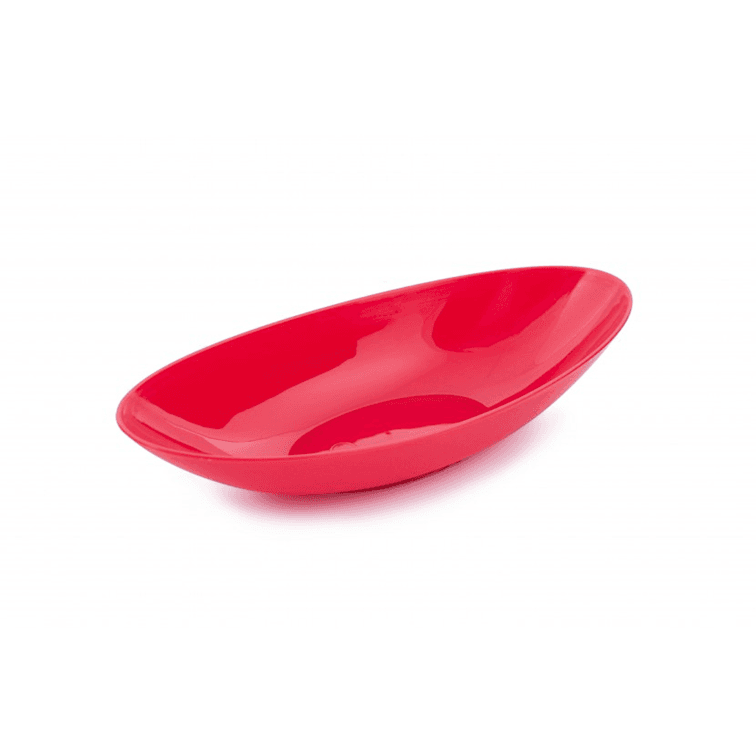 Bandeja Ovalada Rojo 21.4 X 10.5 cm / Novum