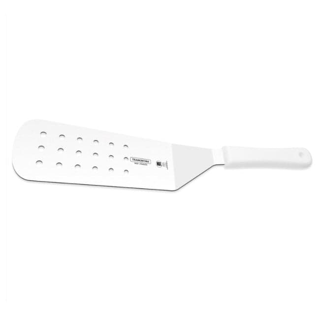 Espátula fritura Perforada 9"x3" Profesional Blanco / Tramontina
